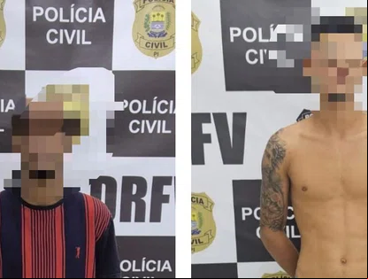 Dupla presa suspeita de roubar motos em Teresina